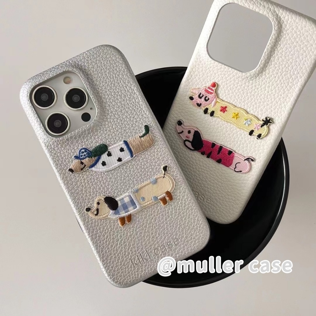 พร้อมส่ง เคสไอโฟน 15 14 13 12 Pro Max cute puppy dachshund ดัชชุนด์ สําหรับ Case for iPhone 12 13 14 15 pro max