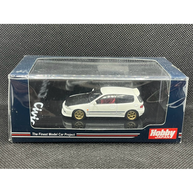 Honda Civic EG6 Carbon Bonnet 1/64 Hobby Japan
