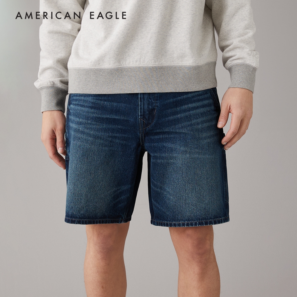 American Eagle 9" Denim Carpenter Short กางเกง ยีนส์ ผู้ชาย ขาสั้น คาร์เพนเตอร์ (NMSO 013-7672-738)