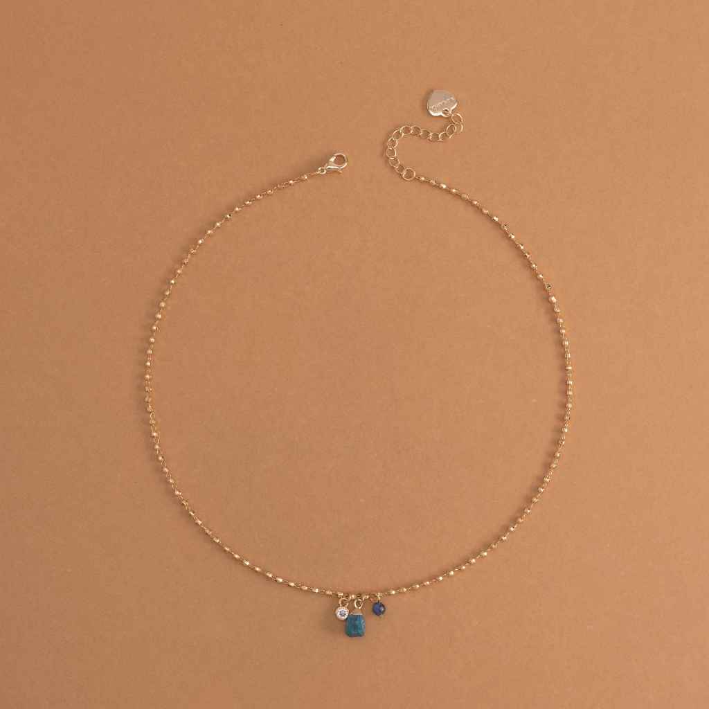 BLUE SAPPHIRE - BIRTHSTONE PENDANT NECKLACE