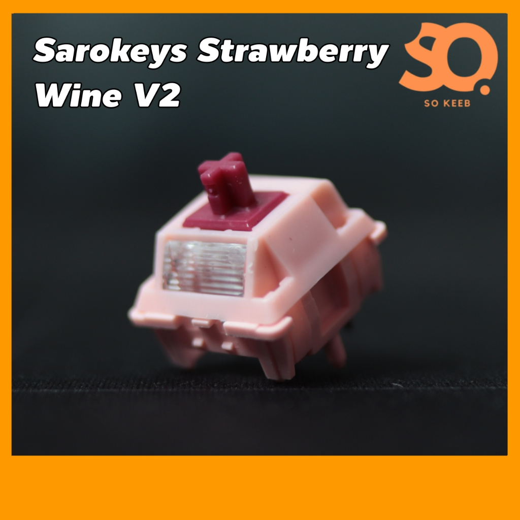 Sarokeys Strawberry Wine V2 Switch (Linear) 10 ชื้น สำหรับ Mechanical Keyboard