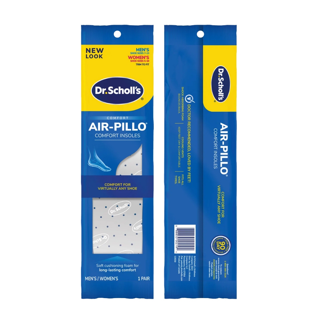 แผ่นรองเท้า พื้นนุ่ม ระบายอากาศได้ดี Dr.Scholl's Air-Pillo® Comfort Insoles
