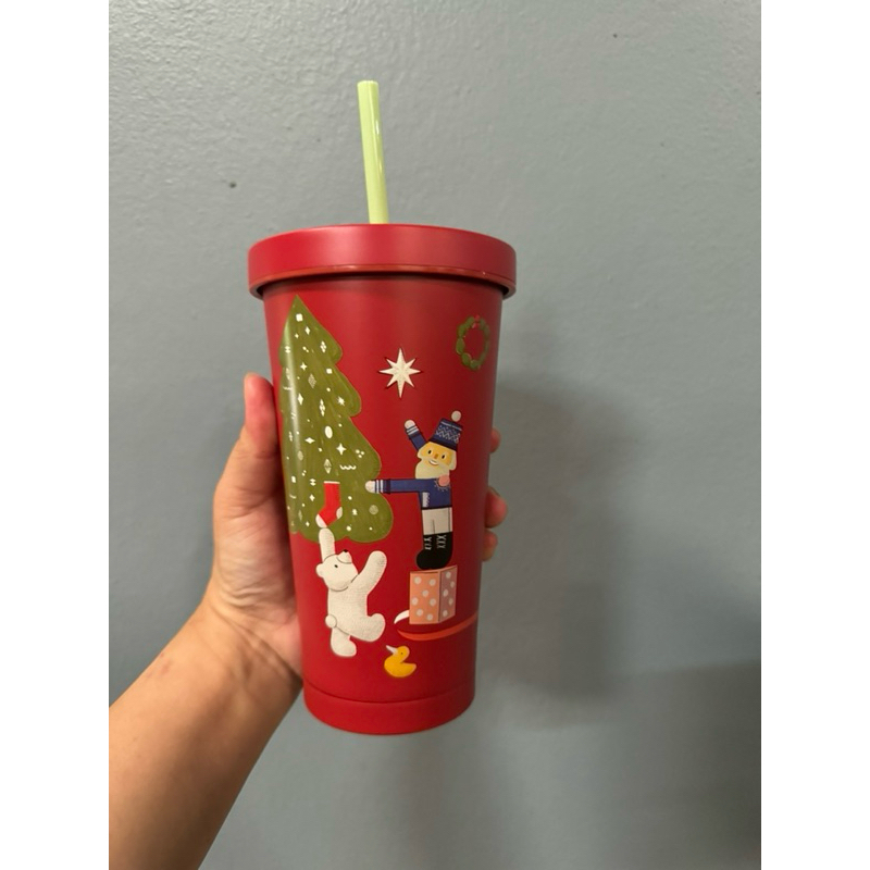 starbucks chrismas 2022 18 oz smart lid