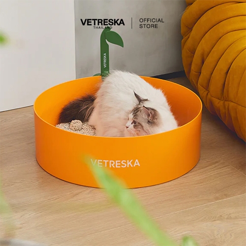 VETRESKA กระบะทรายแมว ห้องน้ำแมว Tangerine Cat Litter Box สินค้าพร้อมส่ง  [VPTANG0003] ราคา ถูกที่สุด ดีลบีเคเค แกลเลอรีภาพที่ 2