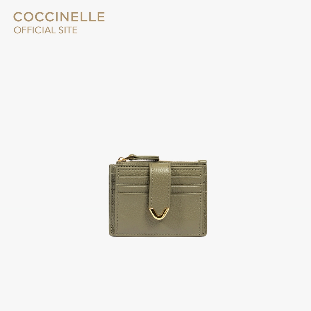 COCCINELLE กระเป๋าใส่บัตรผู้หญิง รุ่น DEW 172701 สี LAUREL GREEN