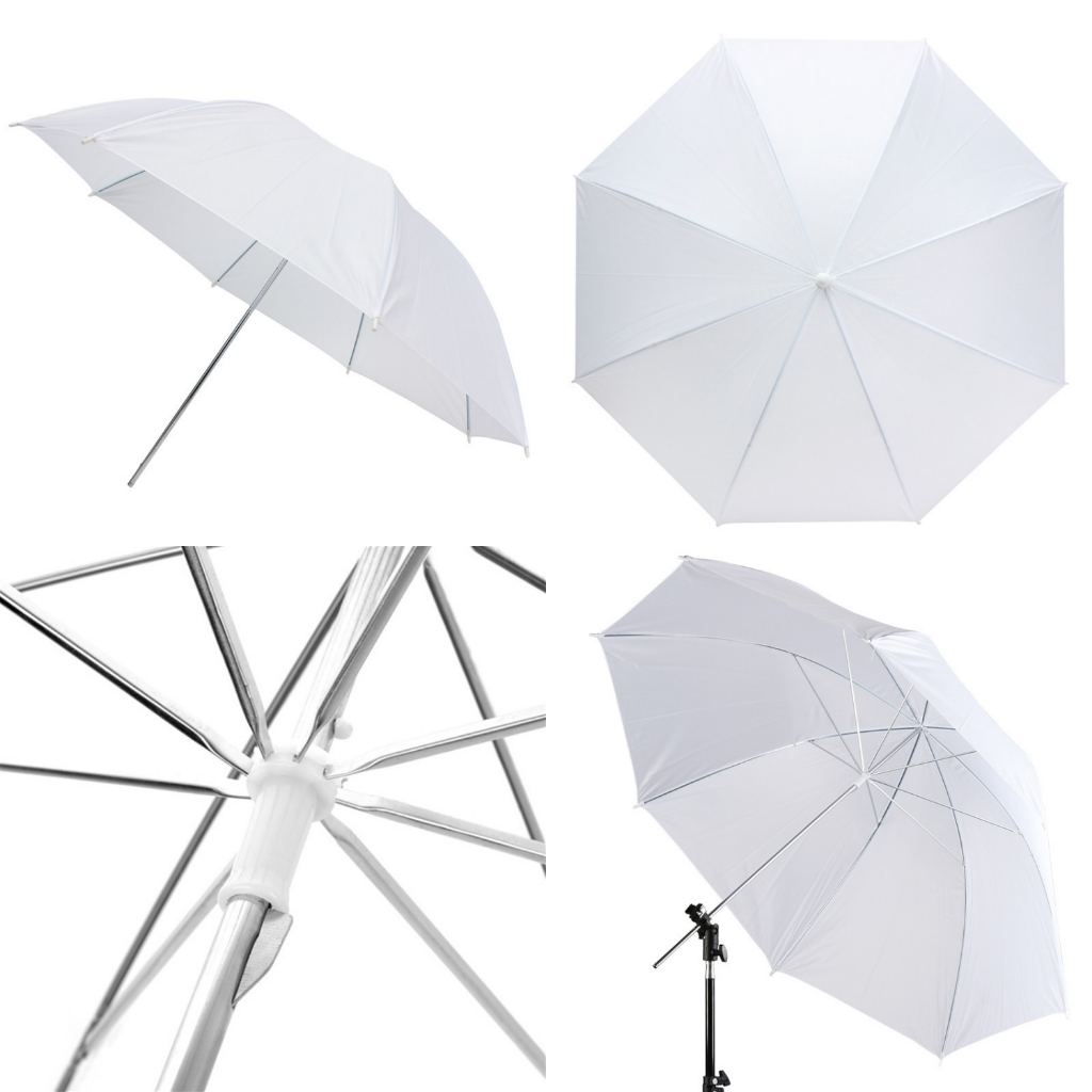 ร่มทะลุ / ร่มสะท้อน / ร่มแฟลช / ร่มสตูดิโอ ร่มถ่ายรูป 33นิ้ว 85ซม. ร่มโปร่งแสง Umbrella Studio