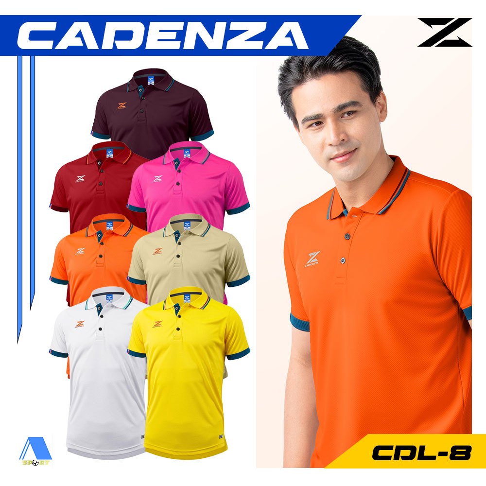 [[ส่งฟรี!! มีเงินคืน]] CADENZA เสื้อโปโล รหัส CDL-8MEN ชุดที่ 2 แท้100%