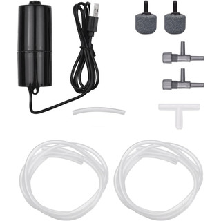 USB Oxygen ปั๊มลม หลอดคู่ เครื่องปั๊มออกซิเจน ปั้มอากาศ ประหยัดพลังงาน ปั๊มออกซิเจน E36
