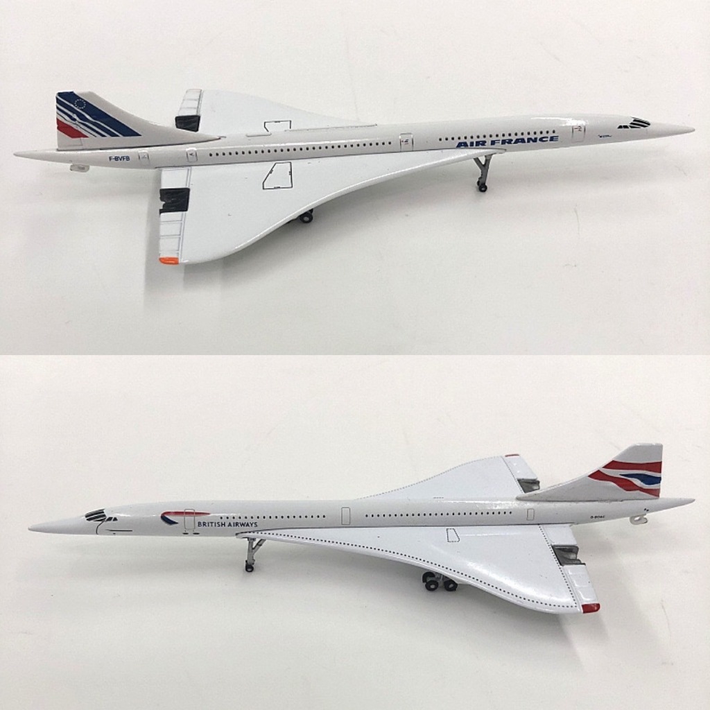 [16cm] โมเดลเครื่องบินเร็วกว่าเสียง Air France Concorde มีล้อ ทำดวยเหล็ก Scale 1:400 สวย งานคุณภาพ - ของเล่น ของสะสม