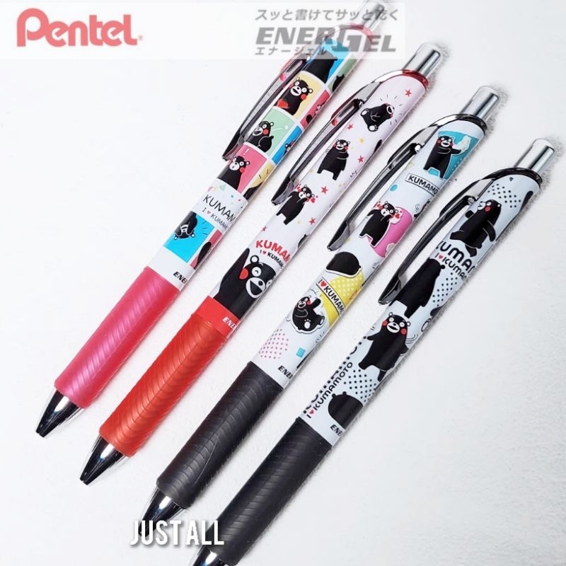 คุมะมง (Kumamon) × Pentel Energel ปากกาหมึกเจลสีดำ เปลี่ยนรีฟิลได้ [ 08/67 ]