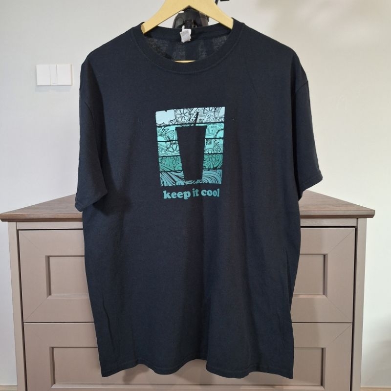 เสื้อยืด ลายเครื่องดื่ม Mtn dew keep it cool ผ้า50/50 size L (Lp087)