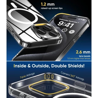 (ส่งทันที) เคส FenixShield Crystal Hybrid III (Mark3) สำหรับ iPhone 17 / 16 / 15 / Air / Plus / Pro / Max