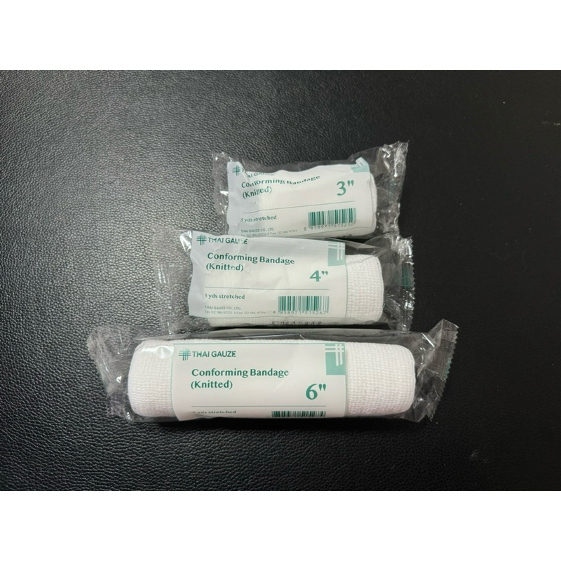 Conform bandage ผ้าพันแผลไม่มีกาว 5 หลา(1 กล่องมี 12 ม้วน)