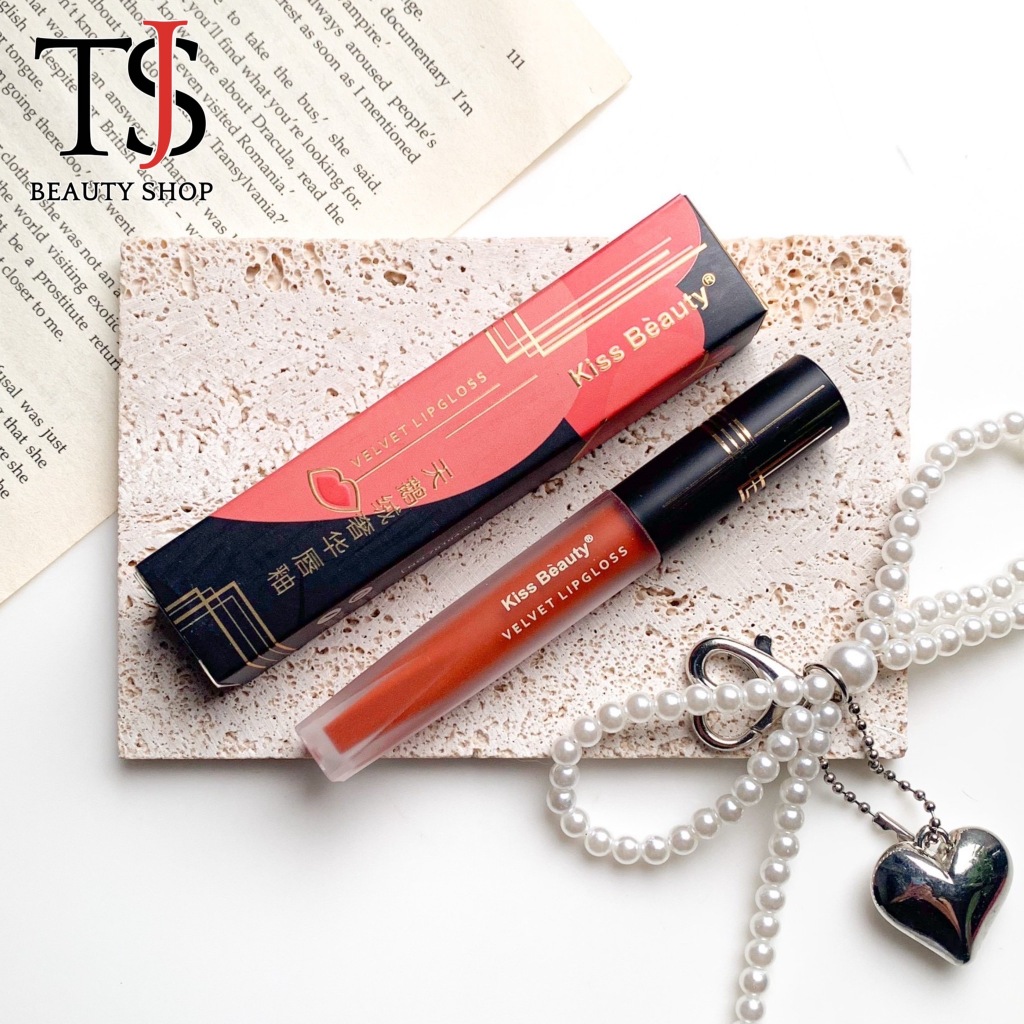 Kiss Beauty Velvet Matte Color LipGloss ลิควิดลิปสติก เนื้อแมทต์ สีชัด ไม่ตกร่อง ติดทนตลอดวัน