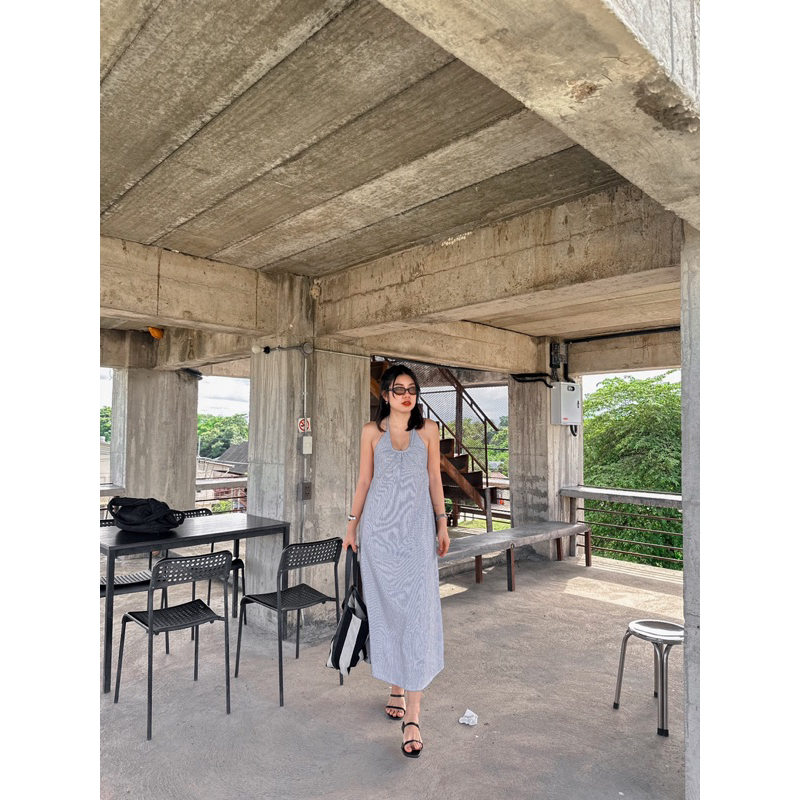 Libia dress เดรสดาวผ้าคอตตอนสลาฟ : everydaylookk store