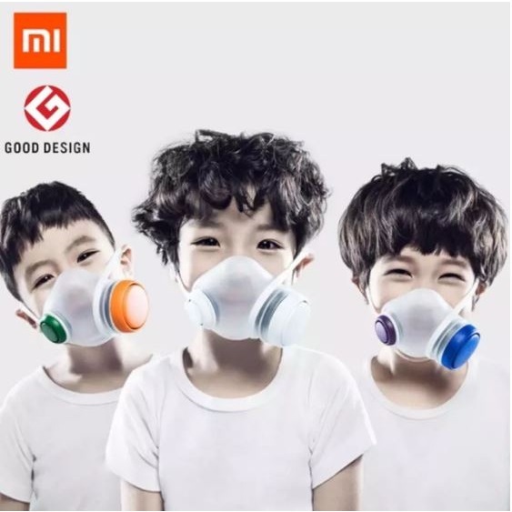 หน้ากากเด็ก F95 Xiaomi Woobi ป้องกันฝุ่นและเชื้อโรค Silicone ซิลิโคน พร้อมไส้กรอง