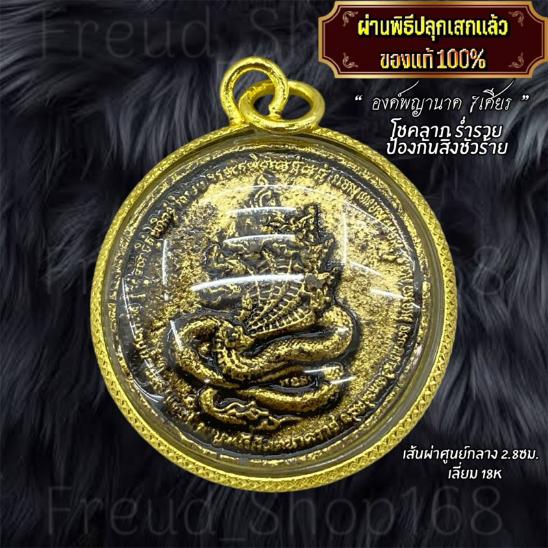 เหรียญพญานาค 7เศียร รับโชคลาภ