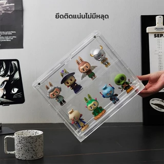 LOFTHOME ตู้โชว์โมเดล กล่องเก็บฟิกเกอร์ แบบใสรอบด้าน วางซ้อนกันได้ ไม่ต้องเจาะผนัง