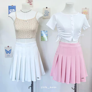 LITTLE KOREA - รุ่น Choose มีกระเป๋า 6 สี ยาว 16”-17” XS-XXL เอว 22” ถึง 33” กระโปรงเทนนิส มีซับใน