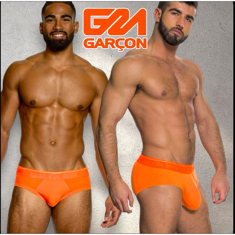 กางเกงในชาย Garçon model brief สีส้ม size S