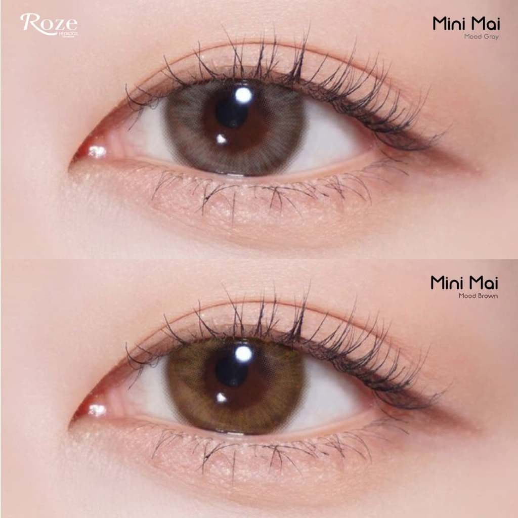 🔥 คอนแทคเลนส์ 💗ขนาดมินิ💗 Mini Mai (Rozelens) Brown / Gray