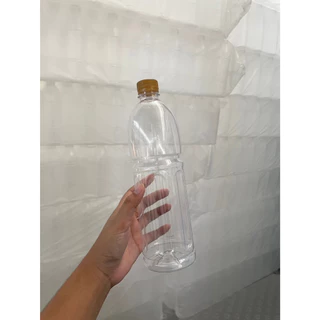 (98ใบ/แพ็ค)ขวดน้ำพลาสติก PET 1000ml ทรงโออิชิ พร้อมฝา