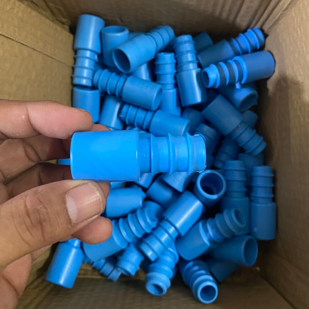 ข้อต่อหางปลาไหล 20,25 mm. ใช้สวมกับอุปกรณ์ pvc  หรือ สายยาง ท่อPE (แพ็ค 10 ชิ้น,50ชิ้น)