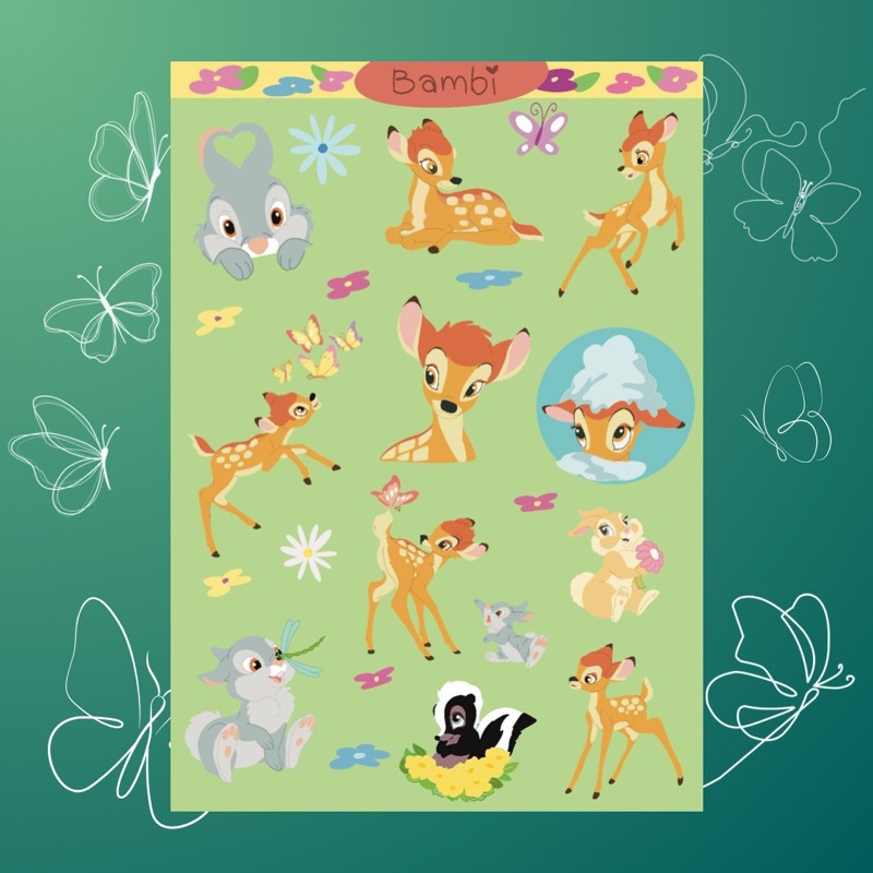 สติกเกอร์ Bambi 🦌🎄🧡✨