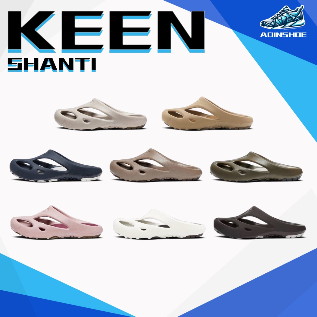 ของแท้ 100 % KEEN Shanti 1026263/1026264/1027373/1027372/1028605/1026241/1028606/1028820 รองเท้าแตะส้นแบน เบา