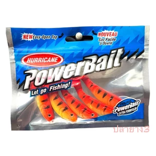 ปลายางตัวบั้ง hurricane powerbait ยาว 7 cm . pack5ตัว