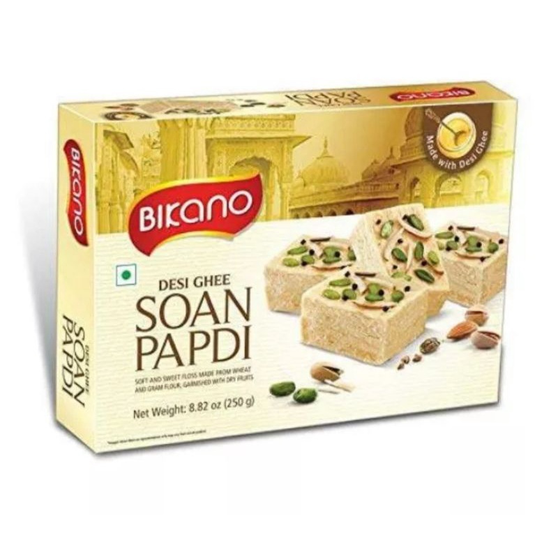 BIKANO SOAN PAPDI DSI GHEE - 250g--- ขนมสายไหมอินเดีย250g กรัม