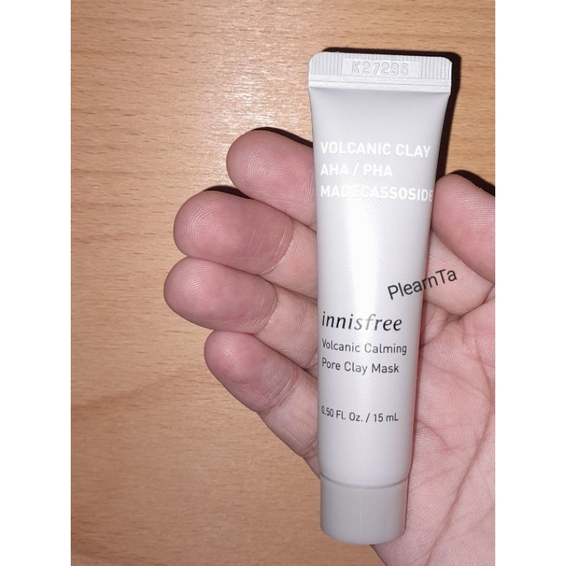 [ของแท้ 100%]《ขนาดทดลอง》มาส์กโคลนแบบล้างออก innisfree Volcanic Calming Pore Clay Mask (15 ml.)