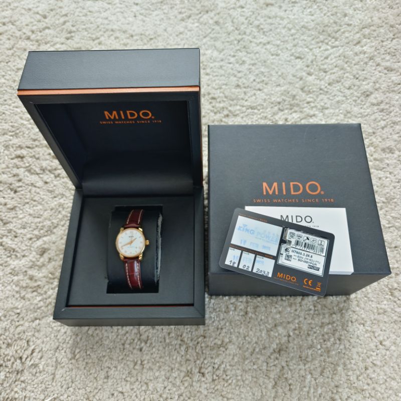 นาฬิกา MIDO Automatic มือสอง Baroncelli M7600.3.26.8 ขนาดหน้าปัด 29MM