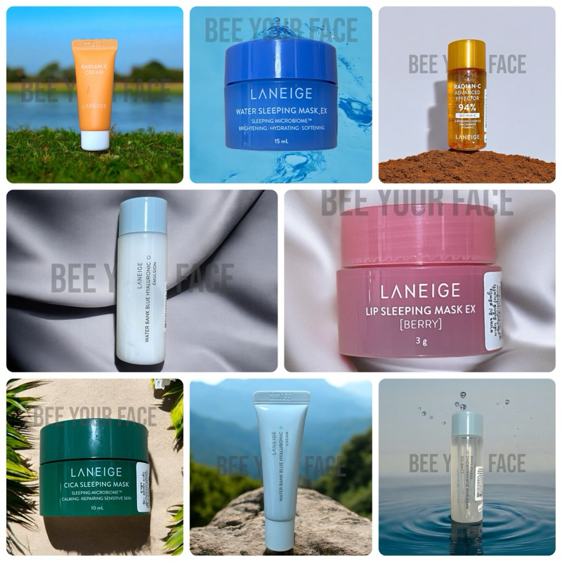 *Tester* LANEIGE CICA SLEEPING MASK WATER SLEEPING MASK LIP SLEEPING MASK WATER BANK TONER WATER BANK EMULSION RADIAN-C