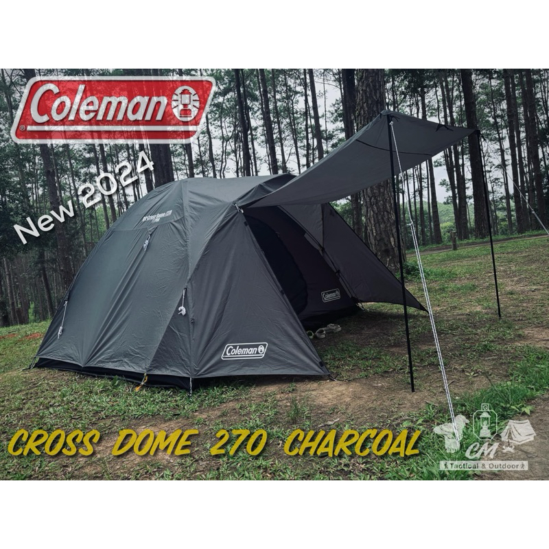 เต็นท์ Coleman japan Cross Dome 270 Charcoal NEW 2024