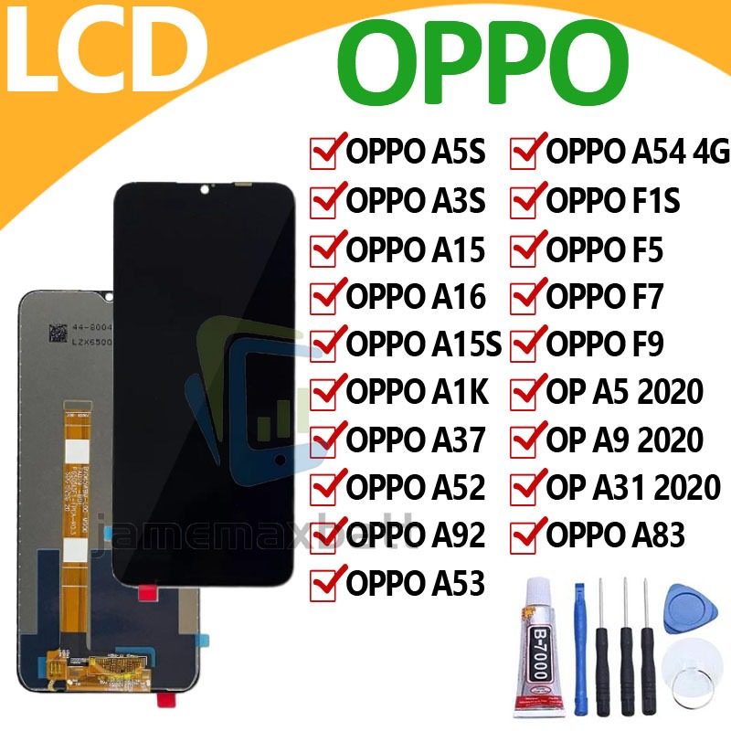 หน้าจอ LCD จอ oppo ทุกรุ่น A5S,A3S,A15,A15S,A16,A1K,A37,A52,A92,A53,A54,A83,F1S,F5,F7,F9,A5 2020,A9 2020,......