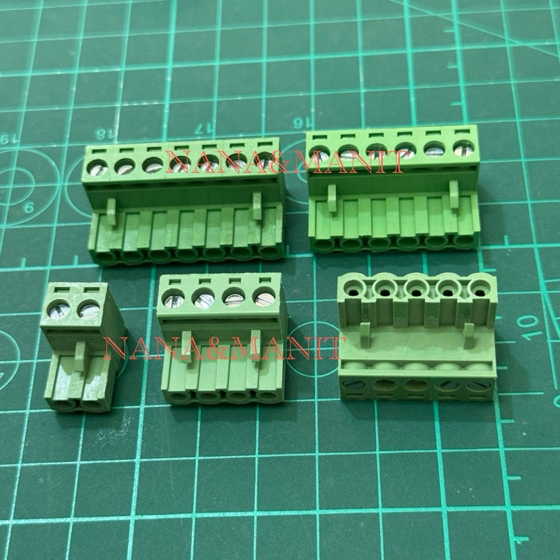 2EMG-5.08 (2EDG-5.08) ราคาต่อ 1 ตัว เทอร์มินอล บล็อค TERMINAL BLOCK ตัวงอ  2P 3P 4P 5P 6P 7P 8P 10P ระยะขา 5.08mm