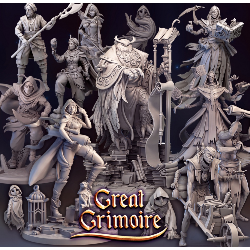 DnD Halls of the Secret Sands Library - Miniatures 32mm