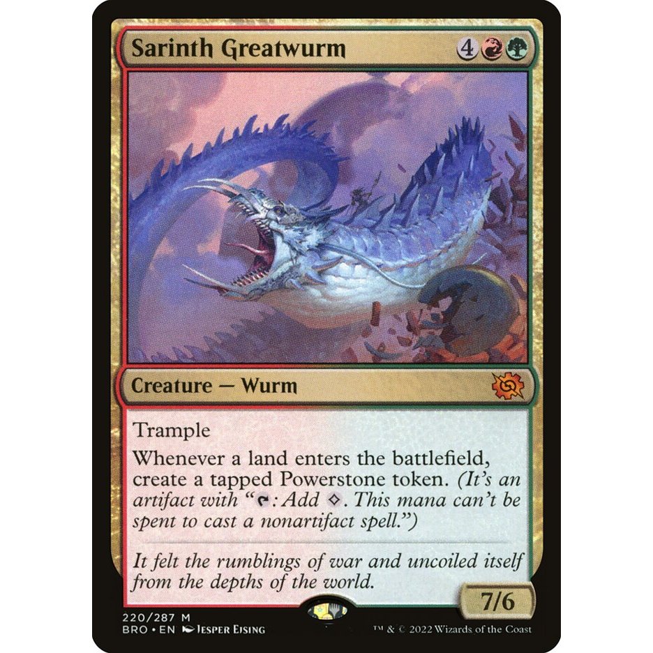 MTG The Brothers' War: Sarinth Greatwurm