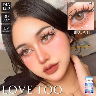 คอนแทคเลนส์🌈Love Too🌈 Brown / Gray (Luxzylens) ขนาดมินิ💖เลนส์นิ่ม ตาหวานฉ่ำ