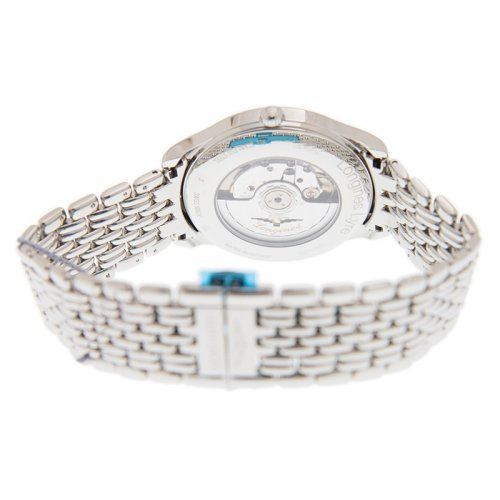 LONGINES นาฬิกาสำหรับผู้ชายและผู้หญิง หน้าปัดสีน้ำเงิน สายสีเงิน สแตนเลส สตีล ออโตเมติก