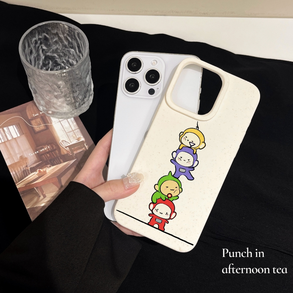 จัดส่ง24ชม for iPhone 16 15 14 13 12 11 Pro max case for เคสไอโฟน16 น่ารัก การ์ตูน เทเลทับบี้ บางเบาพกพาง่าย Case