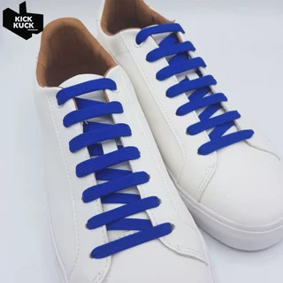 ( หนา2ชั้น พรีเมี่ยม 140cm.17เฉดสี) เชือกรองเท้า (Kickkuck) (ทรงแบน) กว้าง 8มิล กีฬาและลำลอง