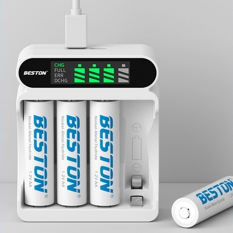 เครื่องชาร์จ Beston Smart LCD C9023L รองรับถ่าน 1.2V AA/AAA Ni-MH (ไม่รวมถ่าน)
