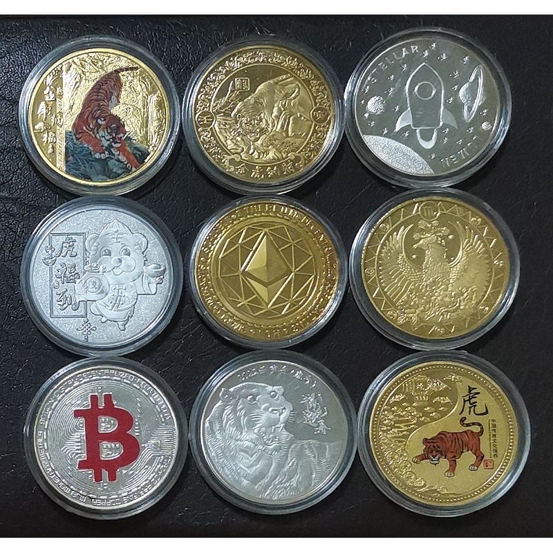 เหรียญที่ระลึกต่างประเทศ คละสุ่มส่ง 9 เหรียญ 99 บาท