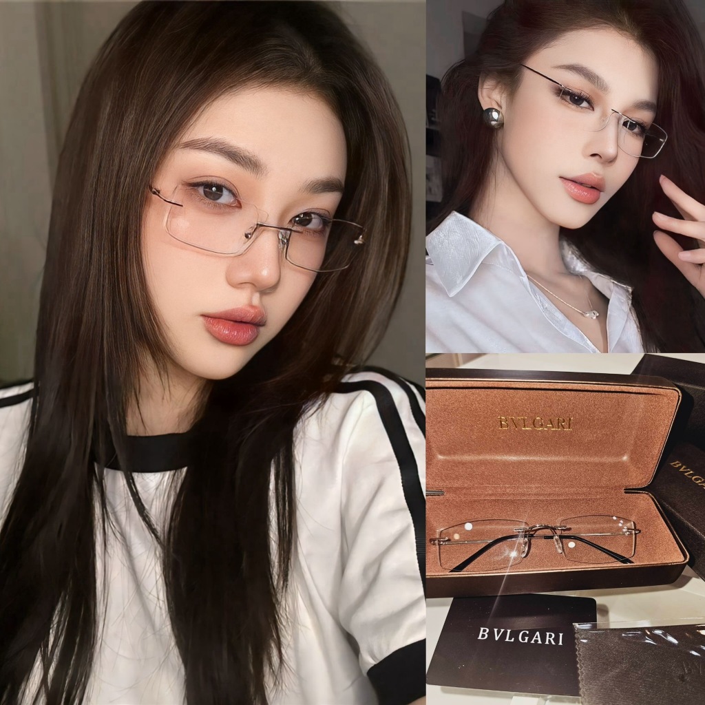 แว่น+กล่องครบ พร้อมส่ง ส่งไว แว่นไร้กรอบ สุดจึ้ง bvl งานตามหา