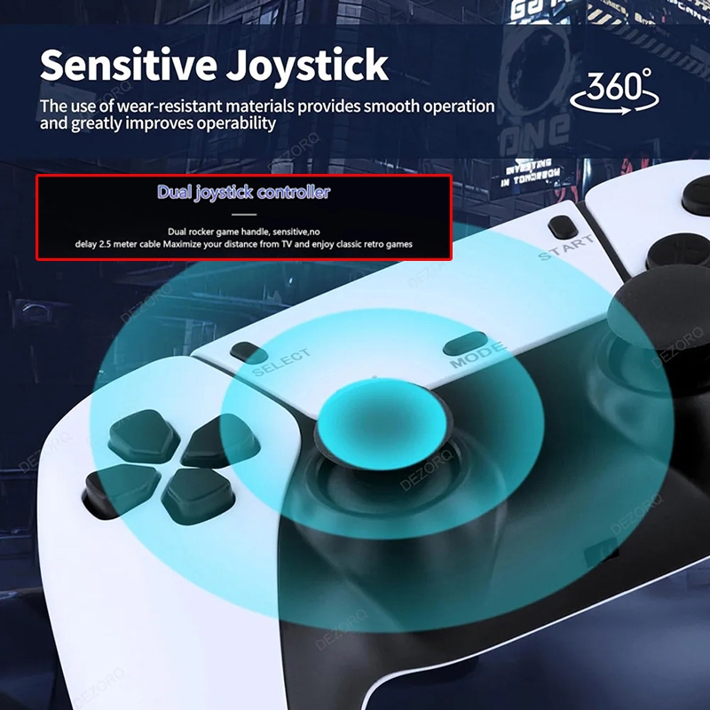 เกมส์ต่อทีวี game stick เกม HDMI 4K เครื่องเล่นเกมย้อนยุค ที่จับเกมบลูทูธ 64Gb ในตัวมี 30,000 game