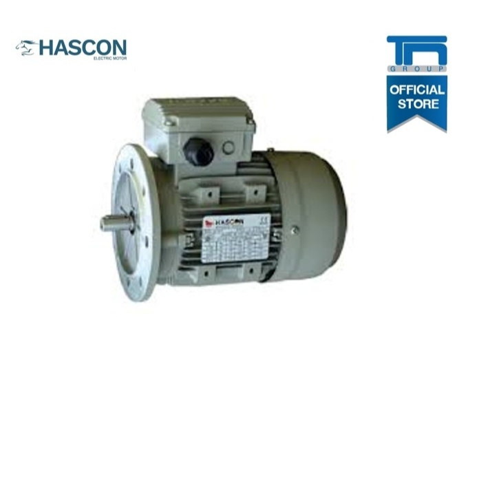 HASCON IE1 1.5kW 4P B5 90L 220/380V มอเตอร์ 2แรงม้า 1440 รอบ แบบหน้าแปลน ไฟ 3สาย 220/380V เพลา 24 มิล