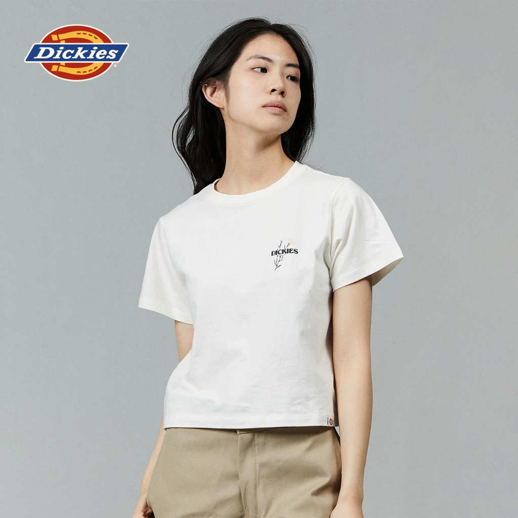DICKIES WOMENS TEE SS - CLOUD เสื้อยืด เสื้อยืดแขนสั้น ผู้หญิง