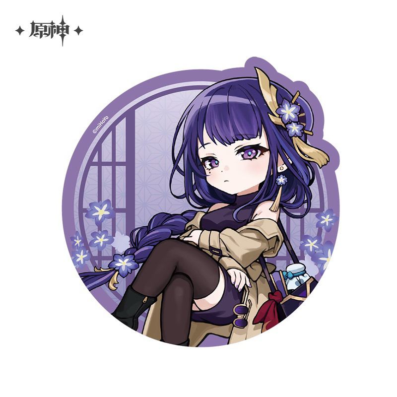 แผ่นรองเมาส์ Ei Raiden(Genshin Impact) ลิขสิทธิ์แท้ Hoyoverse แถม ตั๋ว และ แผ่นพับ